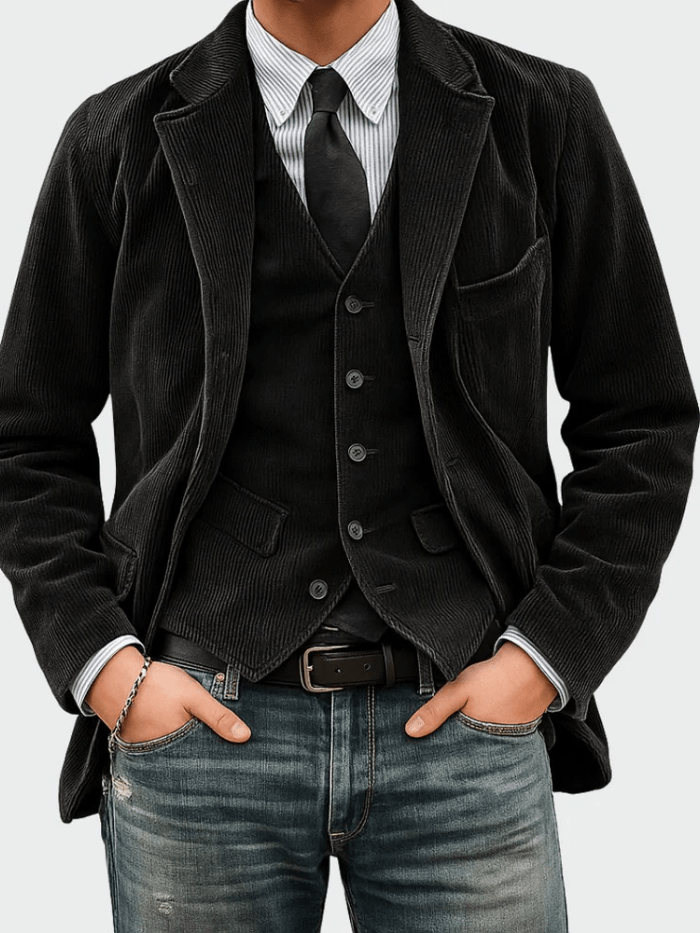 Steffen™ | 2-delige set: blazer en gilet