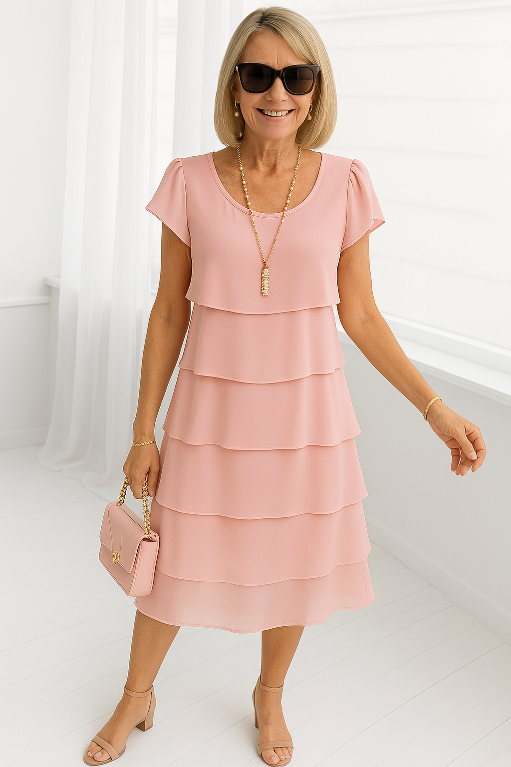 Olivia™ | Dress with Flutter Sleeves