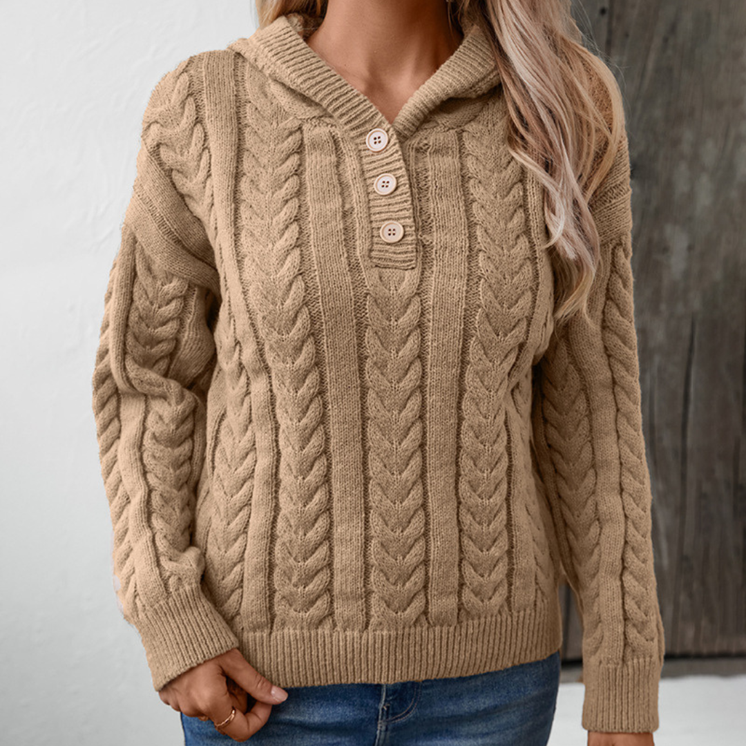 Talbot | Pull Henley Kuschelig Chic