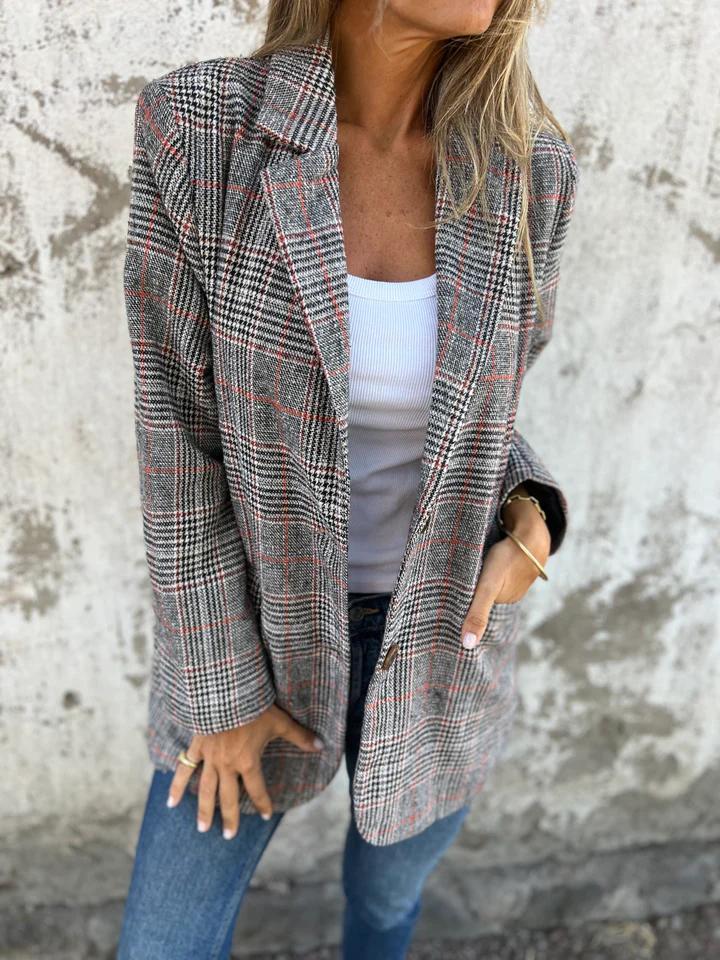 Anabella | Lässiger kariert Blazer